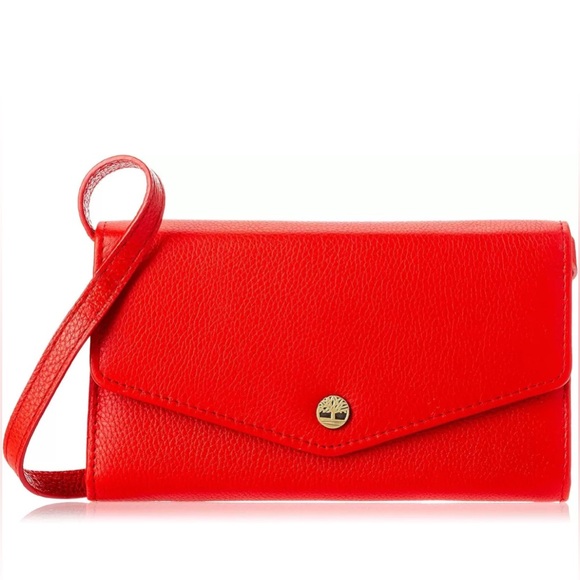 NEW Timberland Women's RFID Leather Crossbody Wallet Phone Bag with Strap - Picture 1 of 11